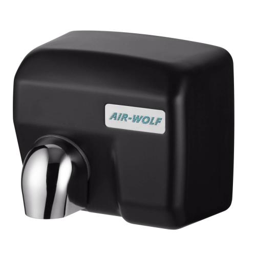 AIR-WOLF Warmluft-Händetrockner Serie E Sensor Stahl (schwarz)